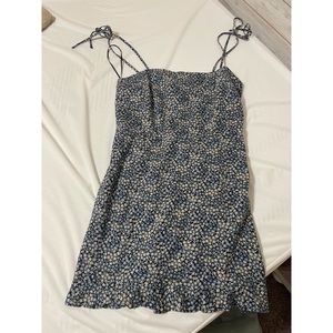 Abercrombie Linen Floral Dress Sz L